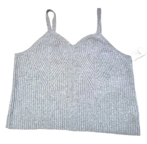 Auden Women Sleepwear Sweater Tank Top Size 2X Gray New - Foto 1 di 6