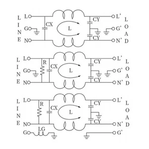CW1DT Type IEC Power Input Filter with Excellent Interference Suppression - Afbeelding 1 van 16