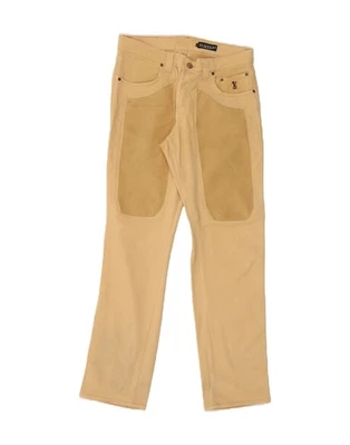 JECKERSON Mens Straight Casual Trousers W33 L32 Beige Cotton CF03 - Image 1 of 4