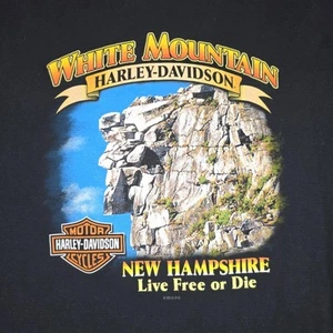 Harley Davidson Motorcycles White Mountain New Hampshire Thermohemd schwarz 2XL - Bild 1 von 9