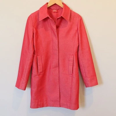 ESPRIT Chaqueta Vaquera Roja Vintage Chaquetón Botón XS Preppy Otoño Retro Clásico Años 90 Foto 1 de 4