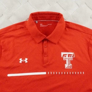 Under armour Texas Tech Red Raiders Polo Shirt Mens Large Loos Fit Red - Picture 1 of 9