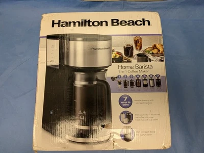 Hamilton Beach 6 Cup Programmable Coffee Maker 46251, 7-in-1. New, Free Shipping - Image 1 of 4
