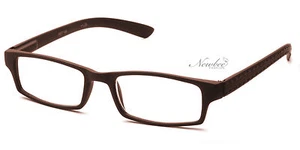 Gafas de lectura marrón recubierto de goma marco agarre delgado muchas fuerzas nuevo - Imagen 1 de 2