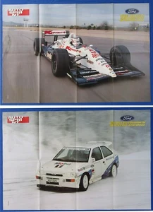 Poster Doppio INDY - NIGEL MANSELL LOLA FORD / RALLY - DELECOUR-GRATALOUP FORD - Picture 1 of 3