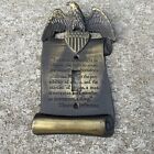 MVTG Brass American Eagle Jefferson Freedom Quote Light Switch Wall Plate - HBN
