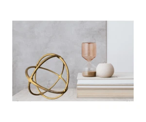 Metal Sphere Decorative Ball Circle Table Decor Centerpiece Orb 10" diameter - Picture 1 of 4