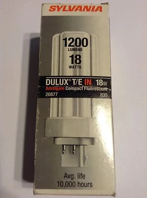 Sylvania 20877 Dulux T/E IN CF18DT/E/IN/835 18w Amalgam Compact Fluorescent Bulb - Image 1 of 4