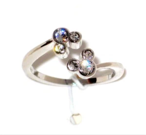 Double Mickey Icon Disney Park Authentic Ring Made with Crystals from Swarovski - Picture 1 of 15