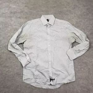 Camicia lavanderia inglese uomo grande grigia manica lunga bottoni check casual adulto* - Foto 1 di 11