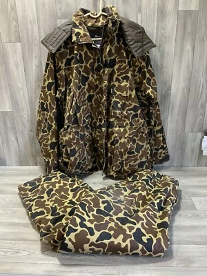 Woolrich Duck Camo Camouflage Gore-Tex Hunting Suit Jacket Pants Sz Large Vtg - Image 1 of 4