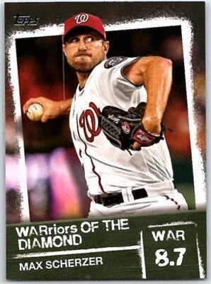 2020 Topps WARriors of the Diamond #WOD-27 Max Scherzer Washington Nationals - Image 1 of 2