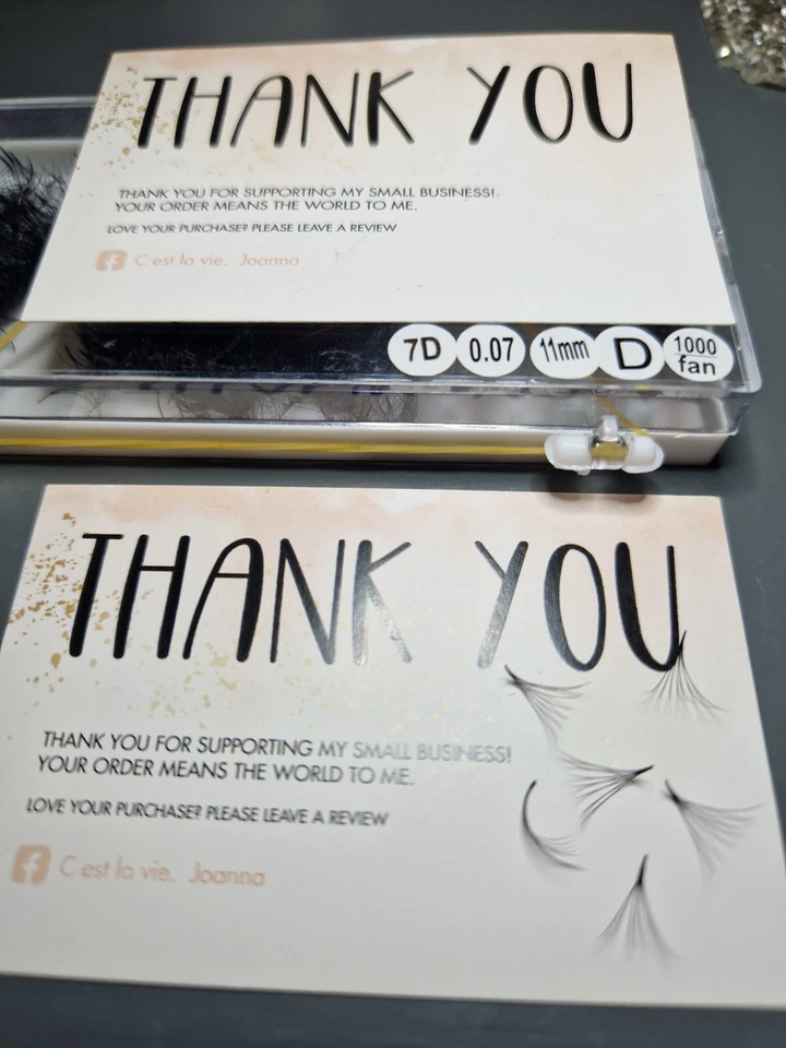 Russian Volume Eyelash Extensions 7D 0.07 11mm 1000pc ❤️ — 第 1/1 张图片