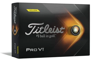 Titleist Pro V1 Yellow Golf Balls, Low Numbers, Yellow - Picture 1 of 6