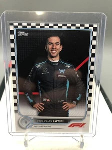 2022 Topps Formula 1 F1 Nicholas Latifi Checker Flag Parallel #51 NM/M - Picture 1 of 2