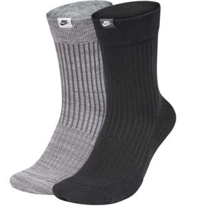 Nike 2 Paar SNKR "Just Do It" Crew-Socken, schwarz/grau, marine/blau - Bild 1 von 15