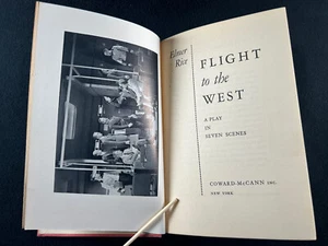 Flight to the West 1941 Elmer Rice A Play in Seven Scenes 1st first edition - Picture 1 of 12