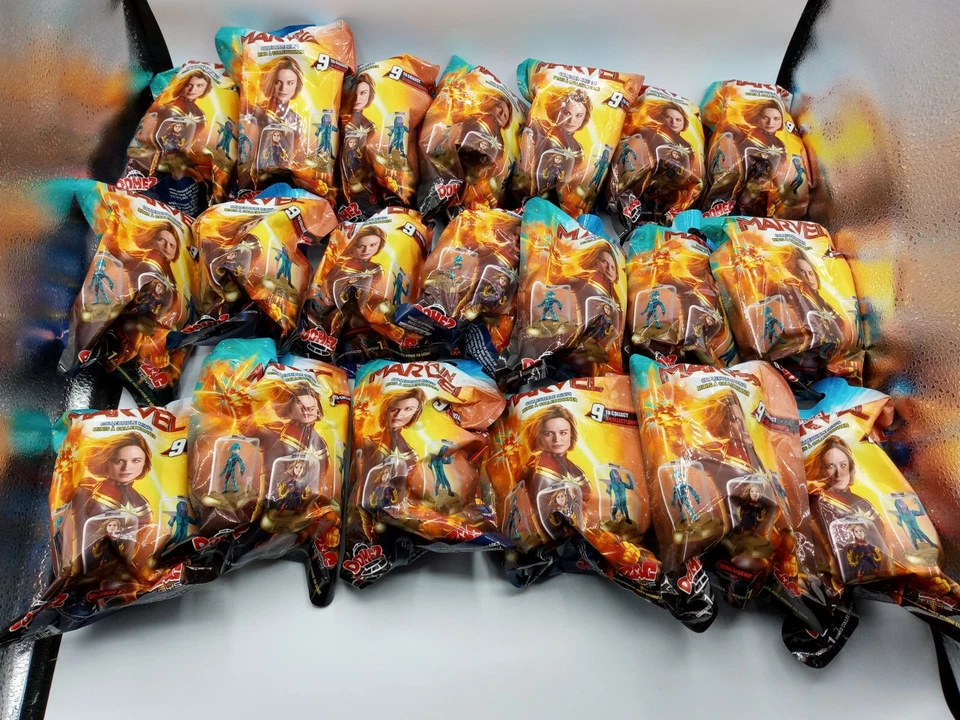 Captain Marvel Domez Collectible Minis Blind Box. 4 Unopened Figurines