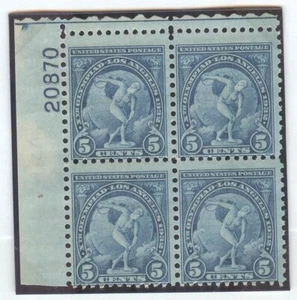 USA Olympic Games 1932 Los Angeles plateblock Discus nr. 20870 - Picture 1 of 1