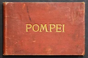 ALBUM FOTOGRAFICO stampa album POMPEI antico 1880 scavi archeologici rovine - Foto 1 di 23