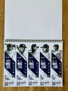 LIBRO BIGLIETTI STAGIONALI MILWAUKEE BREWERS 2018 IN PERFETTE CONDIZIONI YELICH *SPEDIZIONE GRATUITA!* - Foto 1 di 3