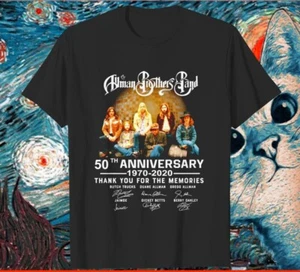 The Allman Brothers Band 50. Jubiläum Baumwolle schwarzes Herrenhemd - kostenloser Versand - Bild 1 von 7
