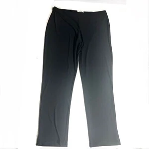 Sympli Black Pants Sz 16 XL Inseam 34 Pull On Comfort Stretch Straight Leg - Picture 1 of 7