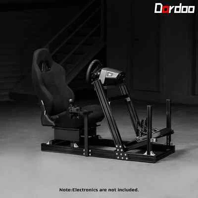 Dardoo Aluminum Racing Sim Cockpit Radständer mit Game Sitz Passend für Logitech