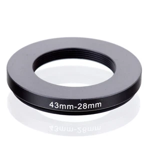 43mm to 28mm 43-28mm 43mm-28mm Stepping Down Step Down Filter Ring Adapter 43-28 - Picture 1 of 3