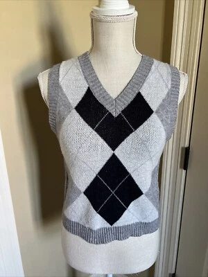 Chaleco Suéter Hazel Moon Juniors Gris/Negro/Blanco Talla M Foto 1 de 4