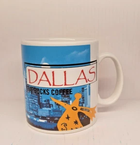 VINTAGE 1999 STARBUCKS DALLAS COLLAGE SERIES LARGE MUG 20oz Rare BB13-928 - Picture 1 of 9