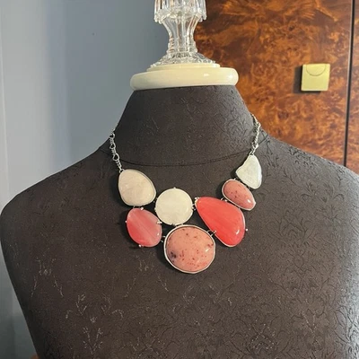 Collar Chicos de plata con piedra blanca y rosa  Foto 1 de 4