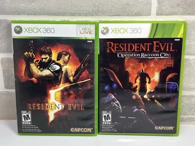 Resident Evil 5 Operation Raccoon - Xbox 360 - Complete w/ Manual CIB - Tested - Image 1 of 4