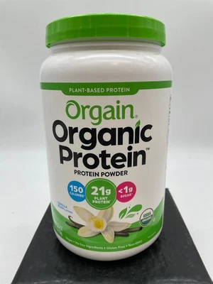 Orgain Organic Plant Based Protein Powder - 32.4 oz - Vanilla Bean - Exp. 5/26 - Image 1 of 2