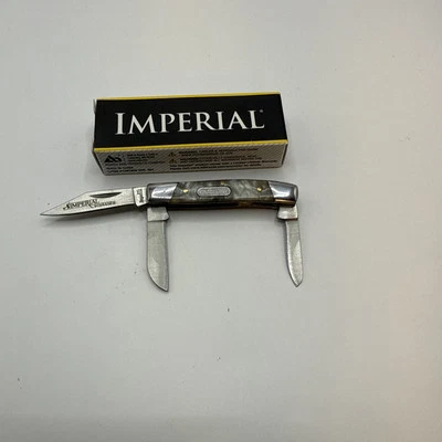 Imperial Shrade Small Stockman 3 Blade Folding Pocket Knife IMP14 New In Box - Image 1 of 4