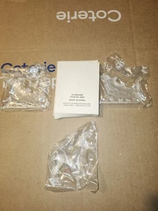 (J3) Lot 3 Vintage NOS StanHome Frosted Christmas Ornaments Reindeer & Sleigh - Picture 1 of 8