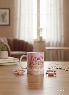 PLOUISE Personalized Bad Bitch Energy" Coffee Mug Today!