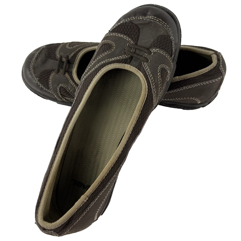 Teva Alana Marrón Malla Ballet Pisos Deportivos Exterior Para Mujer 8.5 S/N4189 Foto 1 de 4