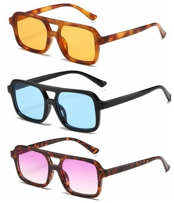 Retro Square Tinted Brown Pink Purple Yellow Reading Glass +1.0~+4.0 4.5 5.0+6.0 - image 1 of 4