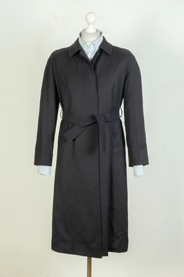 Gabardina para mujer Burberry azul marino con cinturón excelente chaqueta talla UK 14 Foto 1 de 4