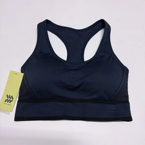 Womens Seamless Racer Back Sports Bra XXL All in Motion Navy Blue Seamless NWT - Picture 1 of 6