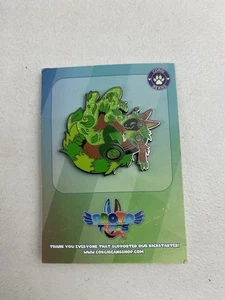 Assorted Fursona Pins Proto Types Vorgi Beans Large Pin Grass Green Sparkle - Picture 1 of 4