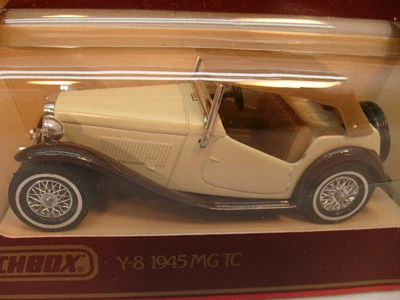 Matchbox Lesney Models 1977 de antaño escala 1:35 Y-8 marrón/crema 1945 mg TC Foto 1 de 3