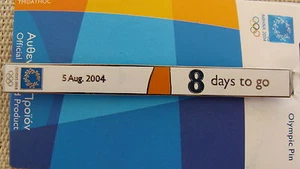 PARTE DEL ROMPECABEZAS ATLETISMO CORREDOR CUENTA ATRÁS 8 DÍAS PARA IR - ATENAS 2004 PIN OLÍMPICO - Imagen 1 de 1