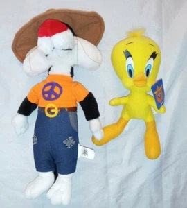 Sylvester The Cat and tweety bird 1998 Peace Shirt Looney Tunes 1 plush With Tag - Picture 1 of 12