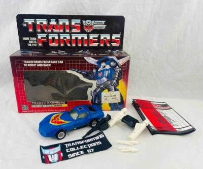 Transformers Original G1 1985 Tracks Complete w/ Box Nice Figure - Image 1 of 4
