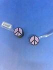 Peace Sign: Purple 2 Pack Authentic Shoe Charms (NEW)