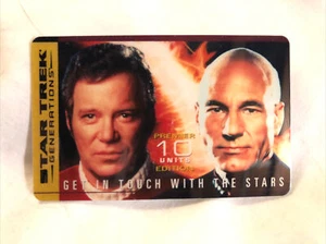Star Trek Generations - 10u Nexus And Captains Premier Edition Phone Card - Picture 1 of 2