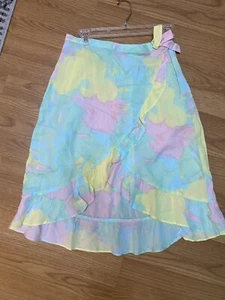Carters Girls ruffly, midi fun skirt, Green Pink Yellow, size 14 SUMMER - Picture 1 of 10