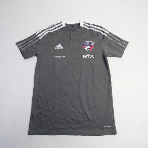 FC Dallas adidas Aeroready Short Sleeve Shirt Men's Gray/White New Cover